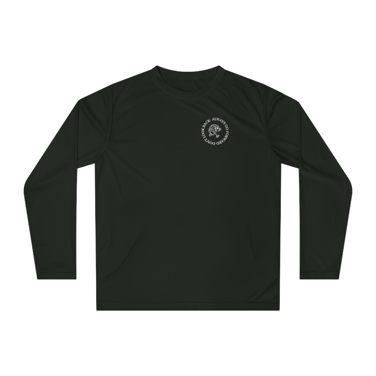 Run Brain Run Circle DLBAGF Unisex Athletic Long Sleeve Shirt