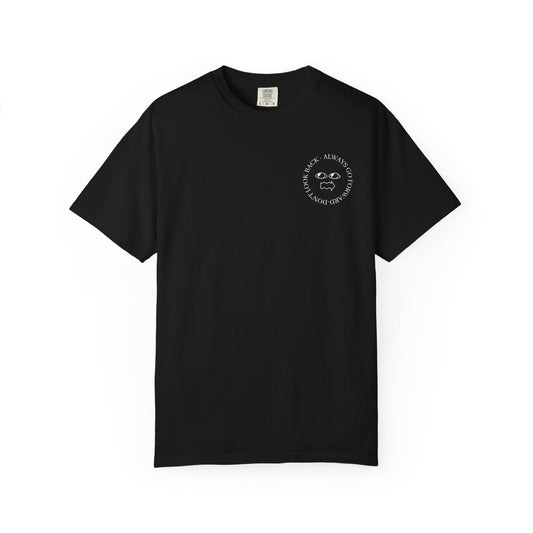 Don't Look Back Always Go Forward Circle Unisex T-shirt