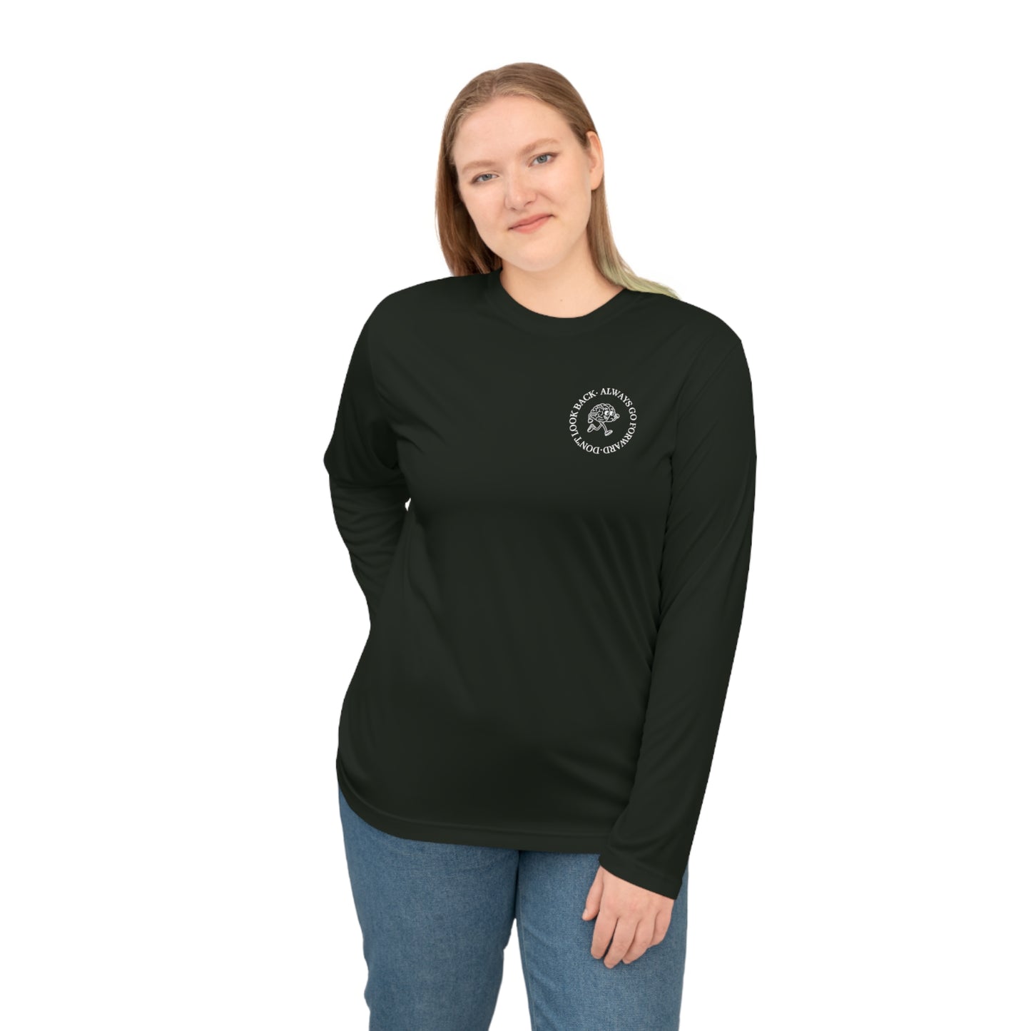 Run Brain Run Circle DLBAGF Unisex Athletic Long Sleeve Shirt
